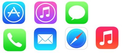 前苹果icon设计师对iOS 7图标进行的改造